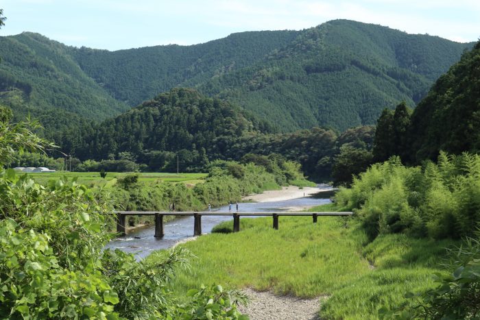 長野の沈下橋（四万十川本流にかかる第３番目）